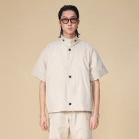 ARVOpm 短版淺卡其短袖風衣造型外套|商品圖 3