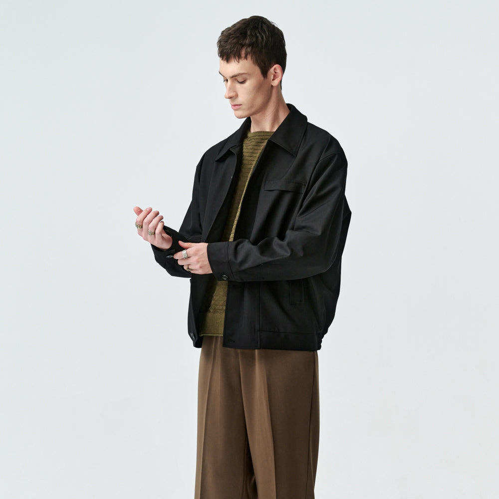 ARVOpm 黑色風衣式夾克｜商品圖 4