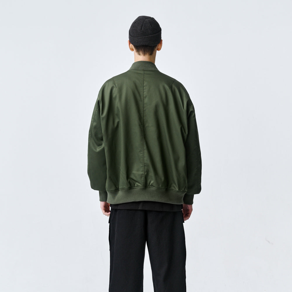 ARVOpm 軍綠鋪棉飛行夾克｜商品圖 3