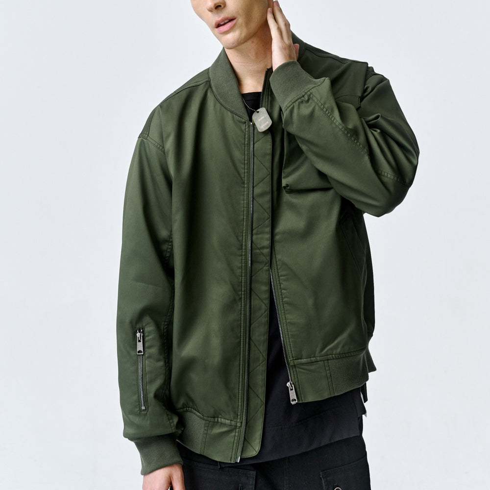ARVOpm 軍綠鋪棉飛行夾克｜商品圖 7