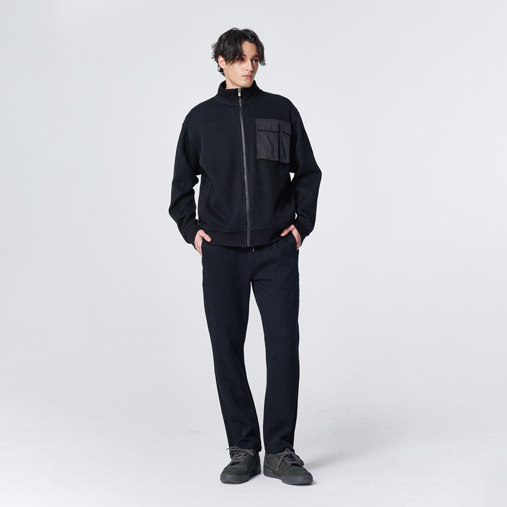 ARVOpm 黑色休閒套裝 褲開衩棉褲｜商品圖 2