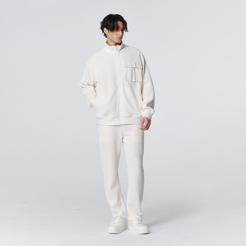 ARVOpm 白色休閒套裝 褲開衩棉褲｜商品圖 2