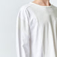 ARVOpm 白色剪接錯位設計寬版T-shirt｜商品圖 9