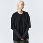 ARVOpm 黑色拉鍊口袋假兩件寬版T-shirt｜商品圖 6