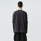 ARVOpm 深灰拉鍊口袋假兩件寬版T-shirt｜商品圖 2