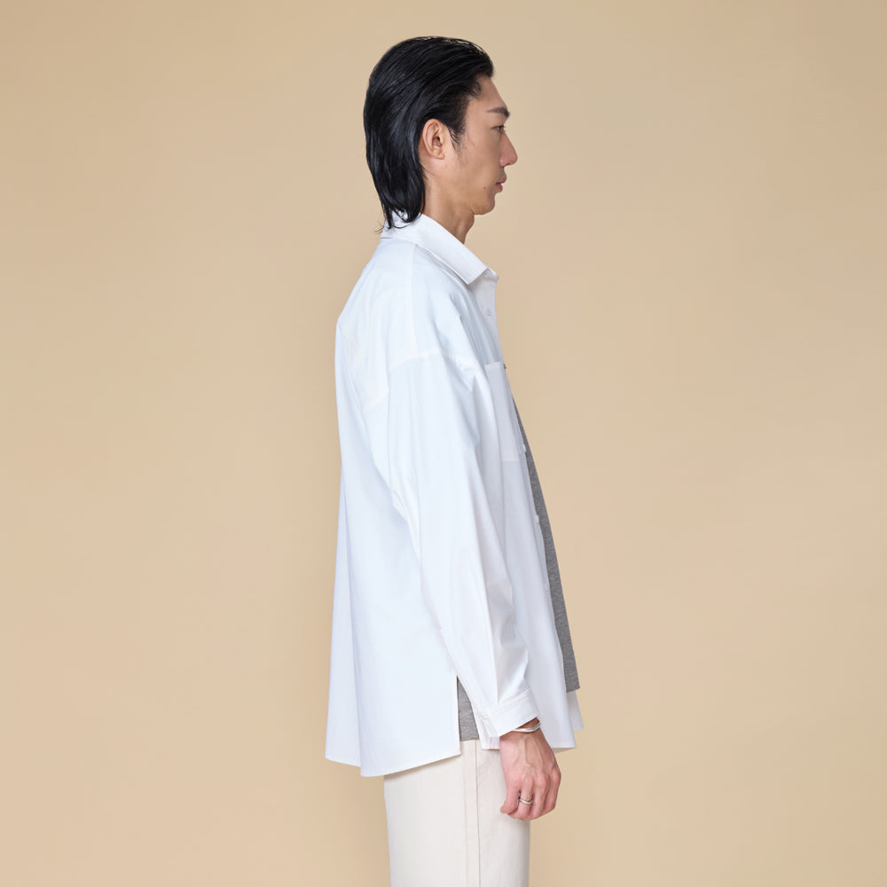 ARVOpm 雙口袋寬鬆白色襯衫｜商品圖 5