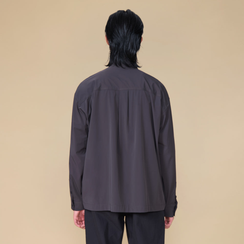 ARVOpm 短版寬鬆深灰色襯衫｜商品圖 6