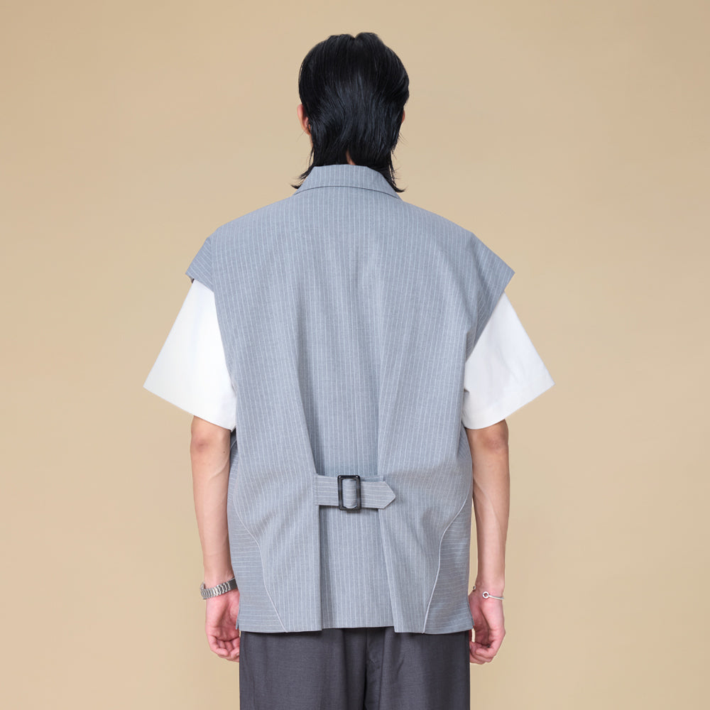 ARVOpm 灰色寬版西裝式背心｜商品圖 8