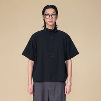 ARVOpm 短版黑色短袖風衣造型外套｜商品圖 3