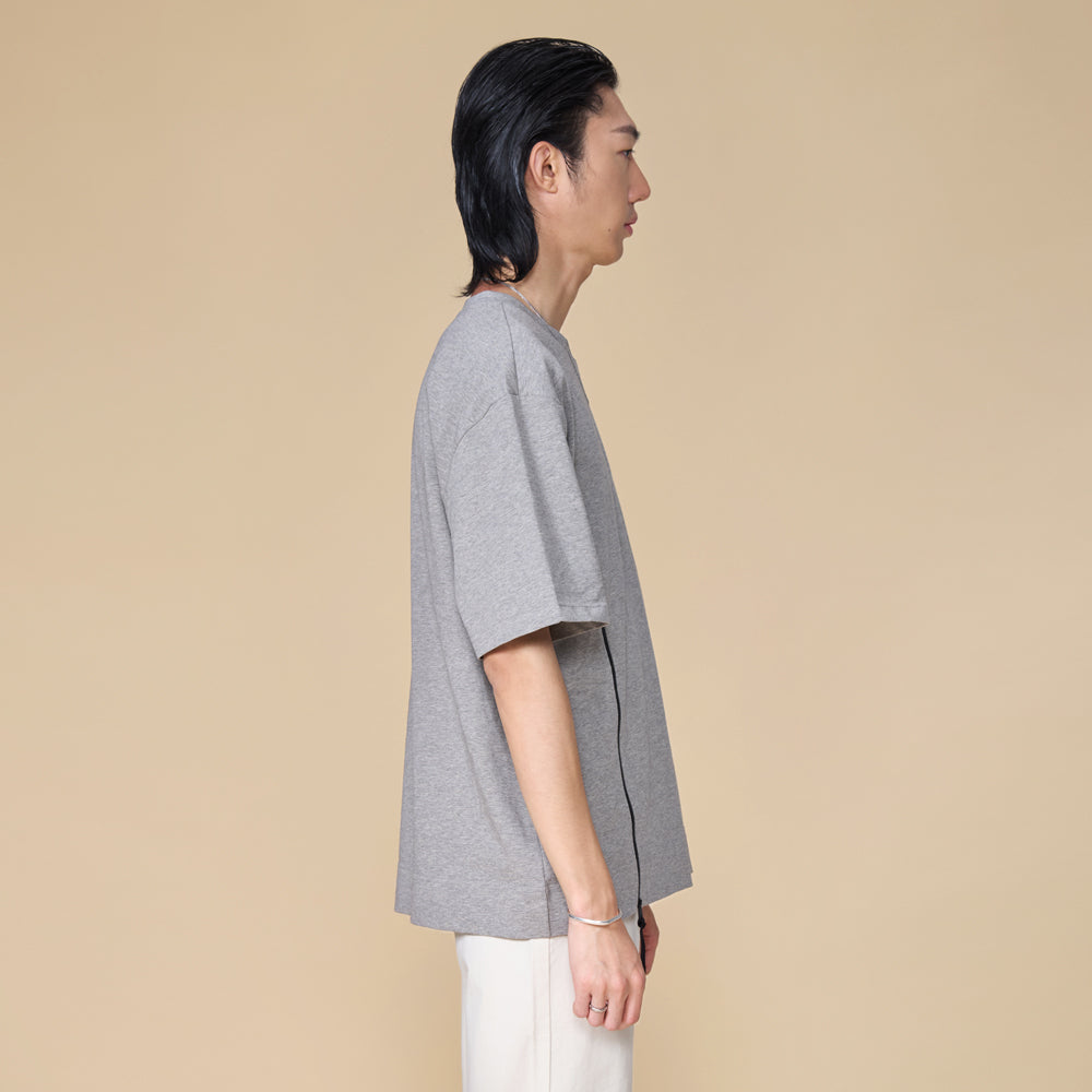 ARVOpm 剪接拉鍊口袋白色連帽上著｜商品細節圖 10