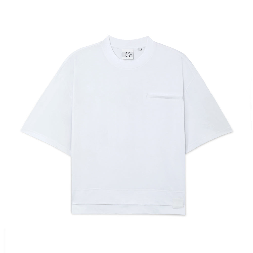 ARVOpm 白色短版短袖T｜商品圖 1