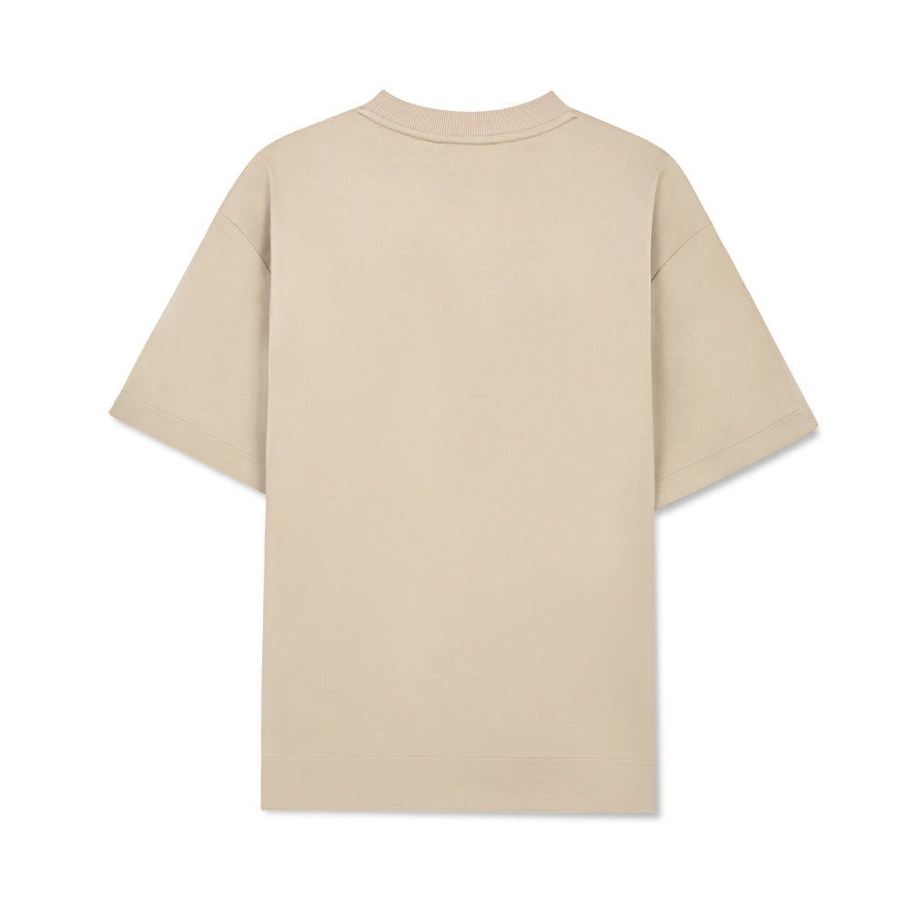 ARVOpm 口袋設計寬版卡其灰T-shirt｜商品圖 2