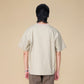 ARVOpm 口袋設計寬版卡其灰T-shirt｜商品圖 7