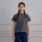 ARVOpm 簡約深灰Baby Tee 商品圖 2