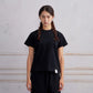 ARVOpm 簡約黑色Baby Tee 商品圖 2
