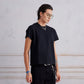 ARVOpm 簡約黑色Baby Tee 商品圖 3