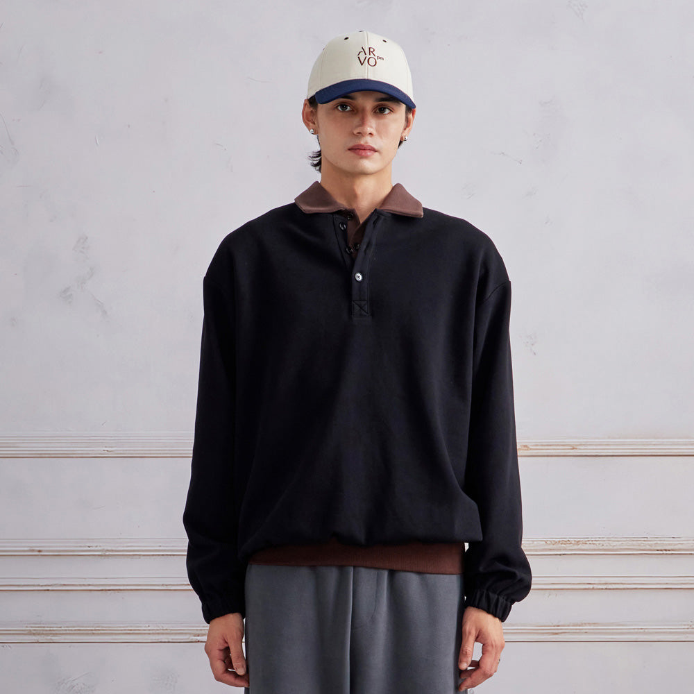 ARVOpm logo藍米撞色棒球帽 商品圖 3