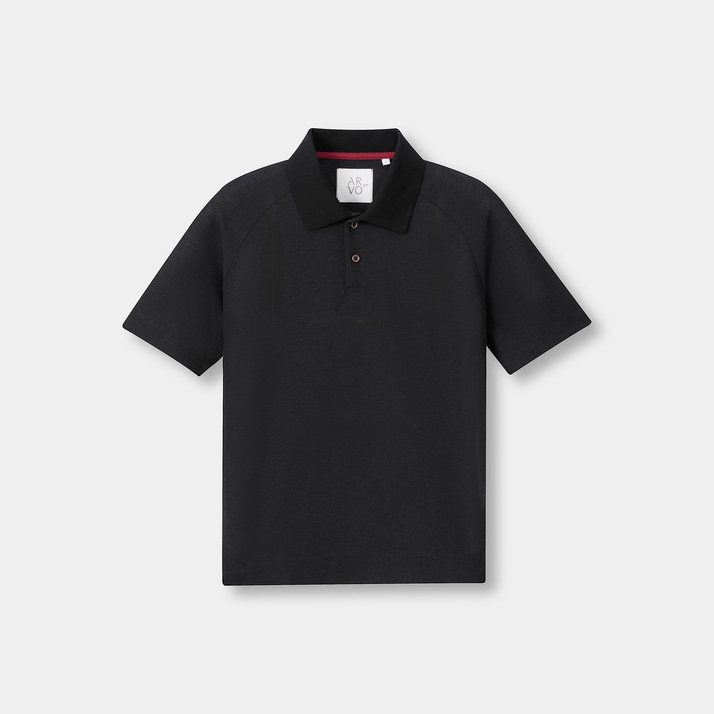 ARVOpm 撞色線設計黑色標準版短袖 Polo 衫 商品圖 9