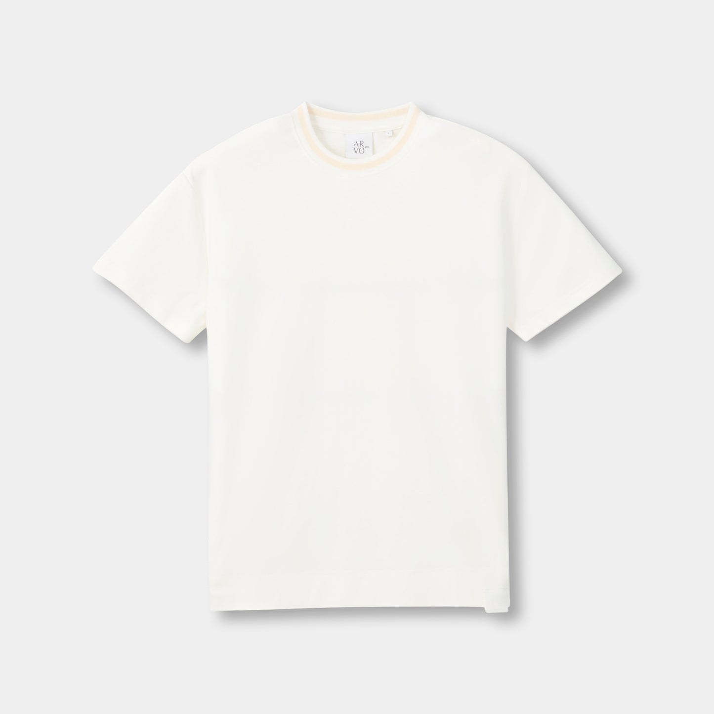 ARVOpm 白色撞色領寬版 T-Shirt 商品圖 9