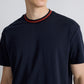 ARVOpm 藏青撞色領寬版 T-Shirt 商品圖 8